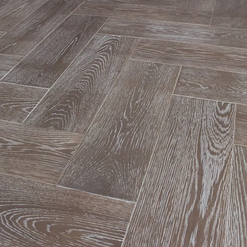 ДУБ НАТУР СОСТАРЕННЫЙ ВЫБЕЛЕННЫЙ ИНЖЕНЕРНАЯ ДОСКА LAB ARTE АНГЛИЙСКАЯ ЁЛКА ANGLE для пола